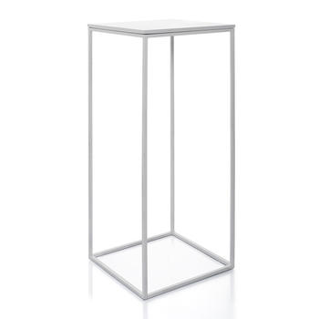 Коктейльный стол High cube белого цвета-1 Коктейльный стол High cube белого цвета