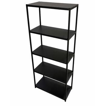 Металлический стеллаж черного цвета-1 Металлический стеллаж черного цвета