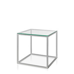 Журнальный стол Cube Glass серого цвета-1 Журнальный стол Cube Glass серого цвета