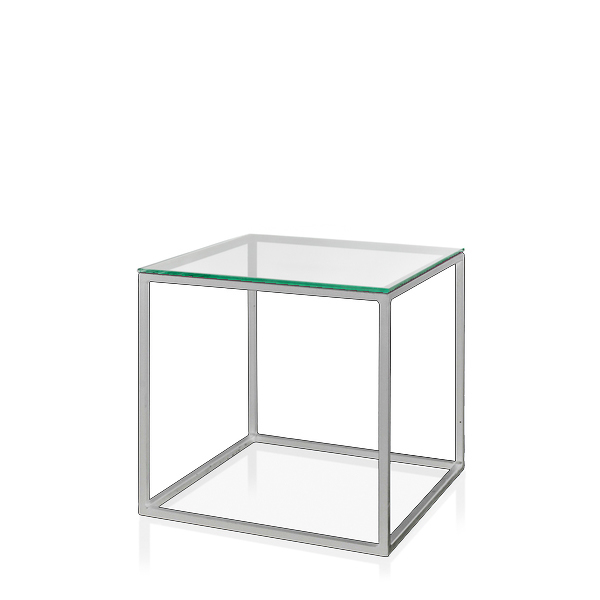 Аренда журнального стола Cube Glass серого цвета Аренда журнального стола Cube Glass серого цвета-3